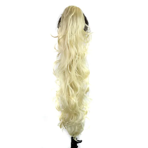 Vista 8 de KUKI - Extensión de cabello sintético largo y rizado de 31 pulgadas, con pinza y mandíbula, 1B