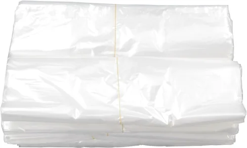 Vista 7 de Bolsas de plástico para camisetas, bolsas de compras de comestibles, Bolsas de transporte reutilizables transparentes, 400 bolsas, Claro