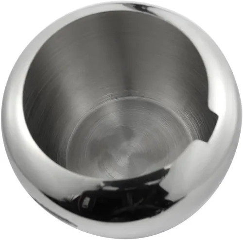 Vista 6 de Cuenco de azúcar de manzana de acero inoxidable para condimentos con tapa y cuchara