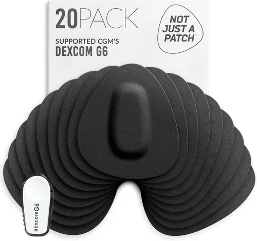 Vista 11 de Not Just A Patch Dexcom - Parches adhesivos G6 (paquete de 20) – Dexcom G6 adhesivos adhesivos para piel – Resistente al agua Dexcom Overpatch G6