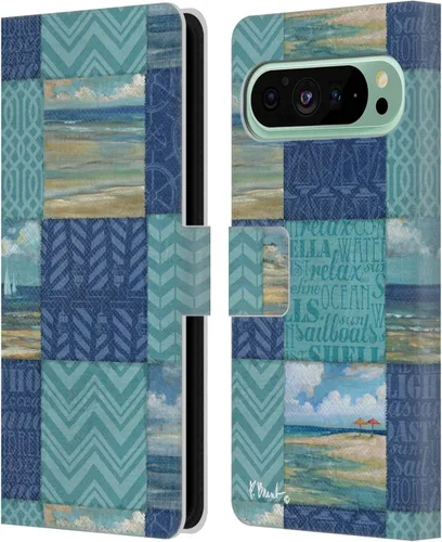 Vista 17 de Head Case Designs Officially Licensed Paul Brent Agate Mermaid Coastal Leather Wallet Case Compatible with Google Pixel 9 Pro XL