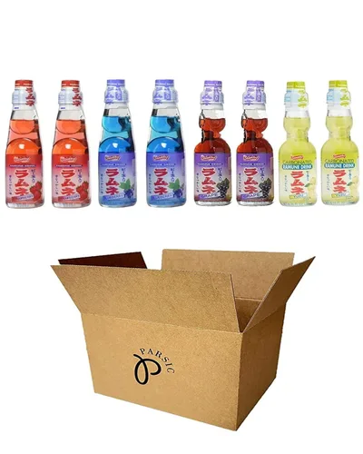 Vista 11 de RAMUNE - Refresco japonés variedad, paquete de 8, 6.76 onzas líquidas cada uno (arándano, uva, naranja, lichi (2 de cada uno))