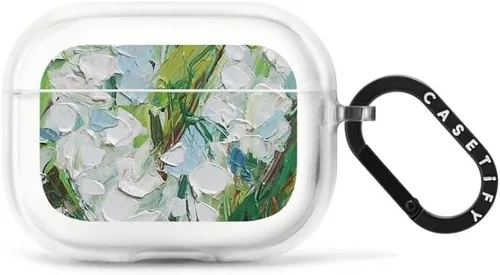 Vista 18 de CASETiFY Impact Airpods Pro (3ª) - Funda con anillo, color negro