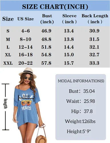 Vista 6 de AI'MAGE Vestido de playa para mujer, talla grande, salida de baño, casual, camisa, ropa de playa