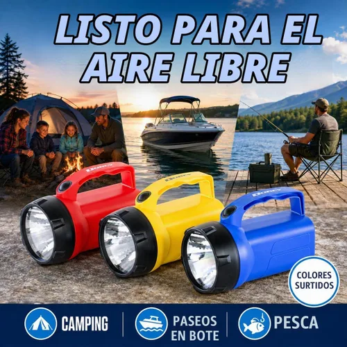 Vista 8 de Dorcy Linterna LED Flotante Impermeable de 35 Lúmenes con Luz de Emergencia, Colores Surtidos (41-2081)