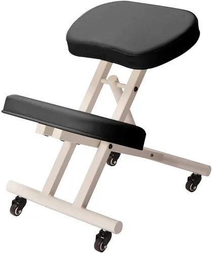 Vista 7 de Modern Home Silla ergonómica con ruedas de postura arrodillada - camello/negro