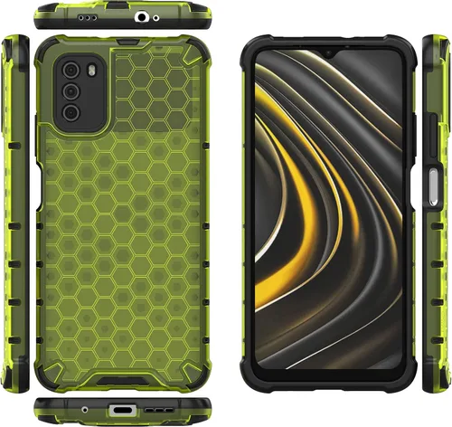 Vista 105 de Funda para Xiaomi Poco M3 cubierta,Funda para Xiaomi Poco M3 Funda 2 en 1 Teléfono Funda Negro