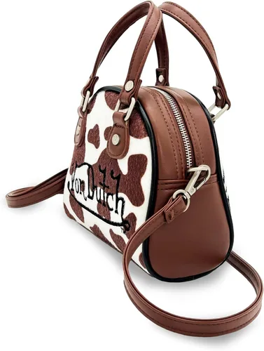 Vista 3 de Von Dutch Bolso de boliche para mujer, elegante bolso de mano con correa ajustable, interior espacioso