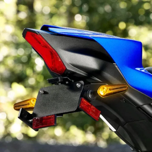 Vista 4 de Indicadores LED de Señal de Giro Delanteros y Traseros Compatibles con Yamaha YZF R1 R3 R6 R7 R9 R15 R25 YBR 125/250, MT-125/-07/-10, FZ-25/-010