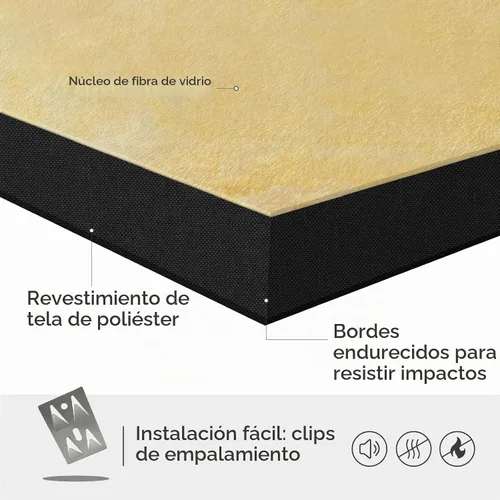 Vista 5 de Olanglab Paneles Acústicos Absorbentes de Sonido para Pared, Paquete de 2, Paneles de Amortiguación de Sonido de Fibra de Vidrio de 2'' 24''x48