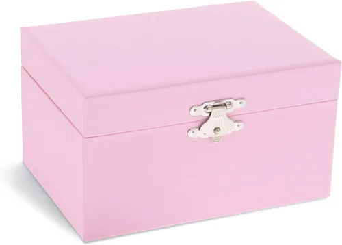Vista 2 de Jewelkeeper Personalize-Your-Own - Joyero musical de bailarina para niña color rosa You are My Sunshine Tune