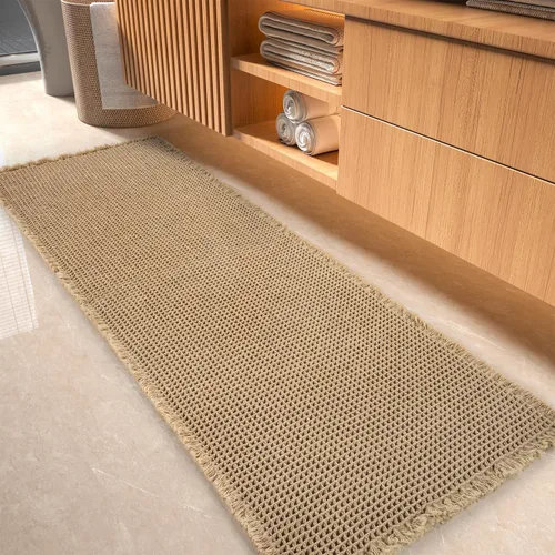 Vista 18 de Alfombra Tapete de Baño con Textura Waffle, Tapetes de Baño Súper Absorbentes Antideslizantes Ultra Suaves Lavables a Máquina, Alfombras de Baño