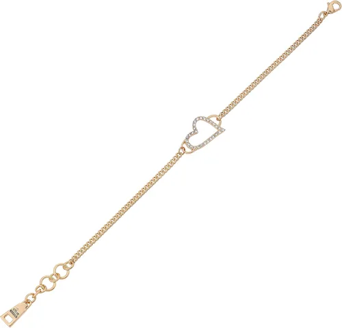Vista 2 de Steve Madden Pulsera de eslabones de corazón Metal Sin gemas