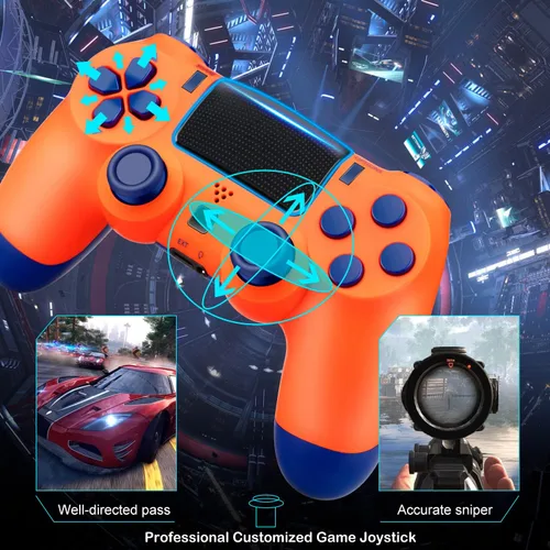 Vista 2 de Wiv77 Controlador inalámbrico compatible con el controlador PS4 el controlador pa4 funciona con el controlador Playstation 4 control remotomandomate