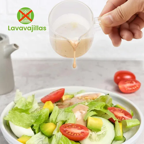 Vista 7 de Mfacoy Paquete de 2 tazas medidoras, tazas de espresso de 2.5 fl oz con asa, vasos de chupito de espresso con boca en forma de V, accesorios