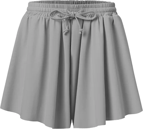 Vista 4 de Pantalones cortos fluidos con diseño de mariposa para niñas, pantalones cortos deportivos para niños pequeños y jóvenes con forro 2 en 1