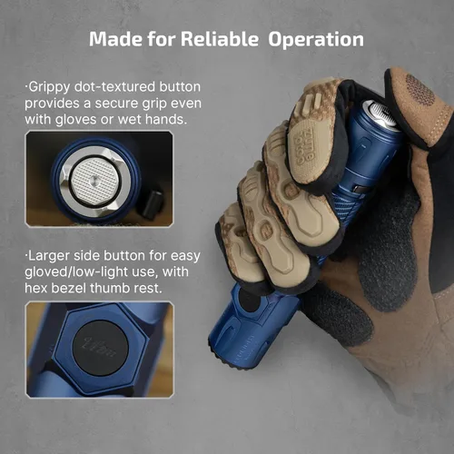 Vista 6 de OLIGHT Warrior Ultra 2500 lúmenes - Linterna táctica recargable de luz brillante con doble interruptor compacto y sensor de proximidad, adecuada