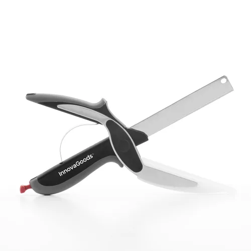 Vista 7 de Cuchillo-Tijera con Mini Tabla de Cortar Integrada Scible InnovaGoods