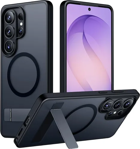 Vista 37 de Temdan Funda para Samsung Galaxy Z Fold 8, compatible con MagSafe, protector de pantalla HD integrado y función atril, protección de bisagra Negro