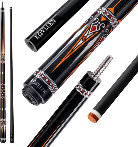 Vista 17 de KONLLEN 2.0 Carbon Fiber Pool Cue, Low Deflection Billiard Stick 58-inch cue with 12.5mm tip and pro taper shaft supports stable control for