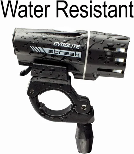Vista 2 de Cygolite Streak - Luz para bicicleta de 450 lúmenes, 5 modos nocturnos y modo de flash diurno, compacta y duradera, resistente al agua IP67, montaje