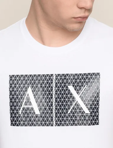 Vista 11 de AX Armani Exchange - Camiseta con logotipo de cuello redondo para hombre