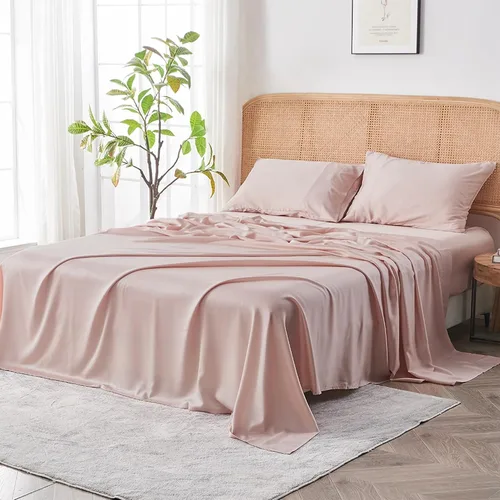 Vista 3 de Sijo AiryWeight Set de sábanas de Tencel, 100% Lyocell derivado del eucalipto, extremadamente suave, ganador de las mejores sábanas de enfriamiento