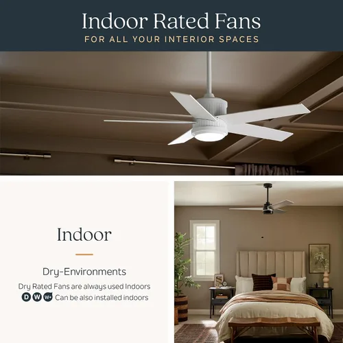 Vista 11 de Kichler Lucian II 60 - Ventilador de techo moderno para interiores con motor de CA, control de cadena de tracción y diseño contemporáneo en negro
