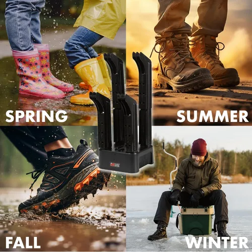 Vista 3 de JobSite Secador de botas - Mighty Dry Boot Dryer con ventilador soplador de calor - Secador rápido de guantes y zapatos - Ayuda a reducir el olor
