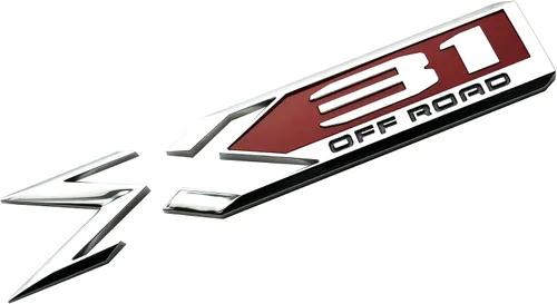 Vista 4 de 2 paquetes de emblemas X31 para todo terreno 84682662 Placa de identificación del costado trasero del cuerpo, letra de reemplazo para GMC Sierra