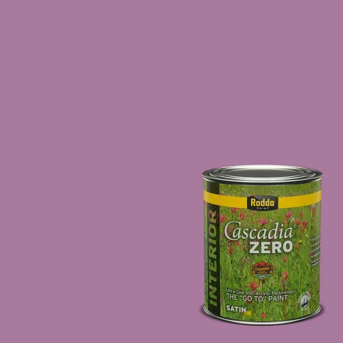 Vista 161 de Rodda Paint CASCADIA ZERO - Pintura plana e imprimación para interiores en uno, cuarto de galón, rosa Mullen