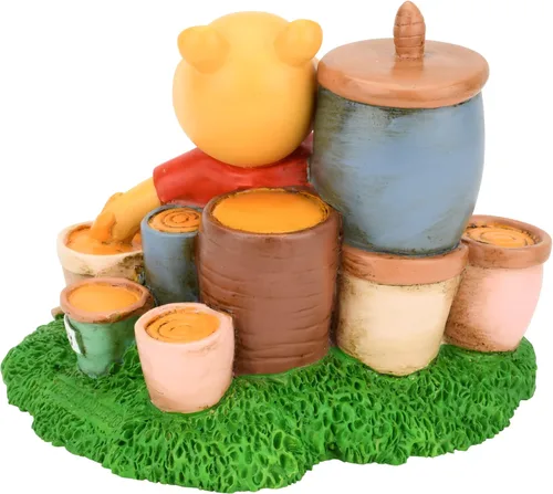 Vista 4 de Tree Buddees Passed Out Pooh ~ Divertida figura decorativa de Winne The Pooh Had Too Much Hunny