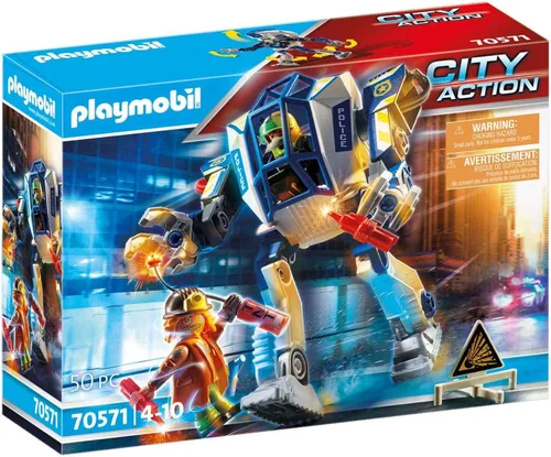 Vista 4 de Playmobil Persecución de ladrones de bancos