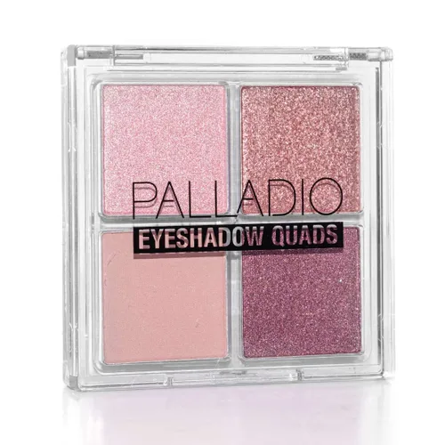 Vista 13 de Palladio Sombra de ojos cuádriceps, aterciopelada pigmentada mate mezclable, acabados metálicos y brillantes, fórmula cremosa, paleta de sombra