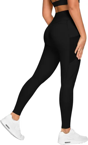 Vista 14 de Malla Queenieke 8030 de yoga, para correr, leggings con color combinado, para mujer