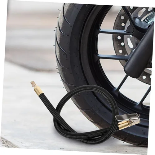 Vista 5 de Manguera de repuesto para inflador de neumáticos Extiende tu bomba de aire esta herramienta de abrazadera de auto y bicicleta