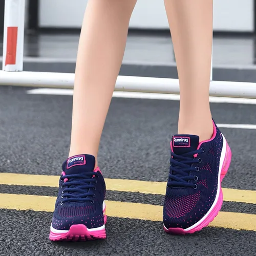 Vista 8 de AUPERF Zapatos de aire para mujer para caminar correr tenis deportes cómodos para gimnasio