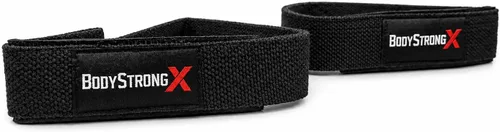 Vista 4 de Correas de muñeca para levantamiento de pesas, correas de levantamiento de algodón resistente con acolchado de neopreno para muñecas de peso muerto