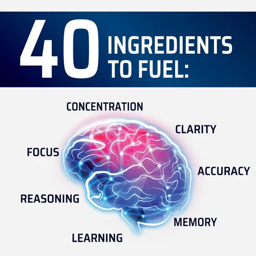 Vista 6 de Píldoras de suplemento de memoria cerebral, nootrópicos de fuerza 3X para concentración, claridad y apoyo de enfoque, salud cerebral, vitaminas
