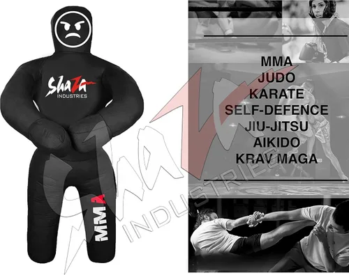 Vista 2 de Shaza Grappling - Maniquí de lucha para niños para fitness y entrenamiento, postura, golpe y lanzamiento de 39.4 in. Maniquí de boxeo para MMA