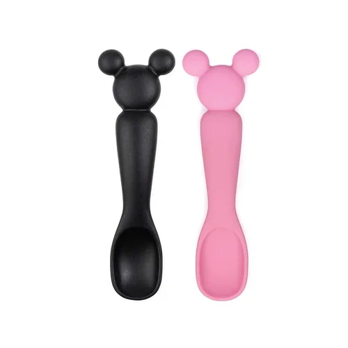 Vista 14 de Bumkins Juego de utensilios para bebé, cucharas de entrenamiento de silicona para sumergir, punta suave, autoalimentación, masticar, destete LED