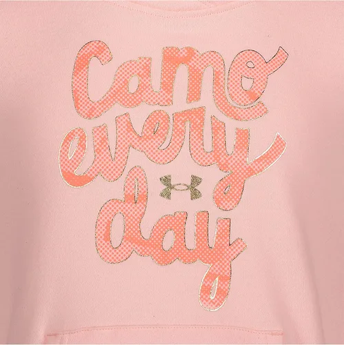Vista 2 de Under Armour Sudadera con capucha para niña, capa interior de forro polar y bonito ajuste completo