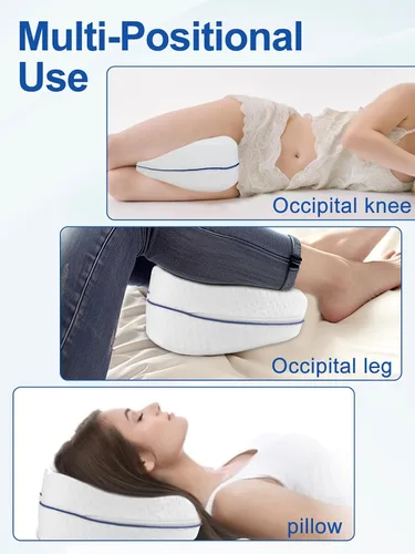 Vista 6 de Almohada de espuma para dormir, almohada de piernas para dormir de lado, almohadas de espuma viscoelástica, almohada cómoda para dormir de lado