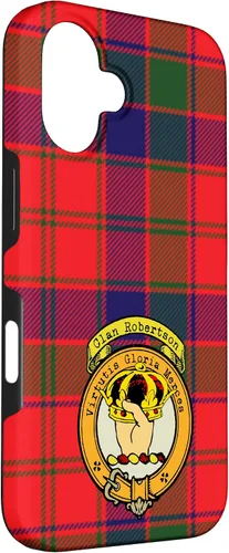 Vista 3 de Robertson Clan Scottish Crest and Tartan Case for iPhone 16