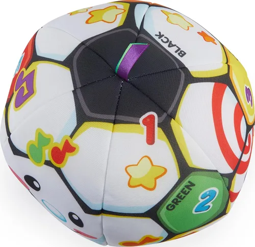 Vista 6 de Fisher-Price Juguete de bebé a niño pequeño para reír y aprender cantando pelota de fútbol musical con frases educativas para bebés a partir de 6
