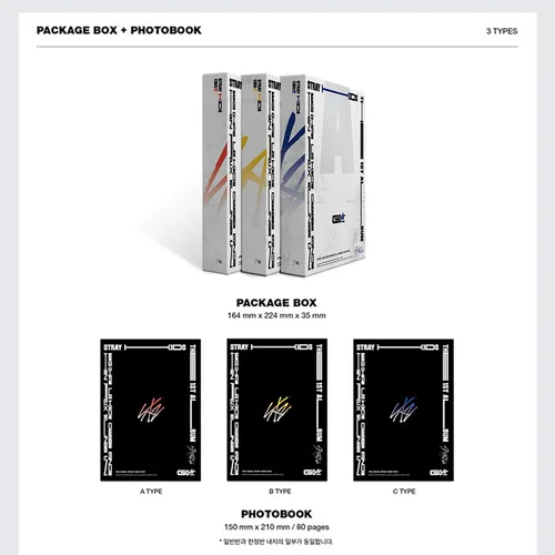 Vista 3 de STRAY KIDS 1st Album - GO Standard ver A Type CD Photobook Photocards Unit Lyric Leaflet 4 Cut Film Secret Card FREE GIFT