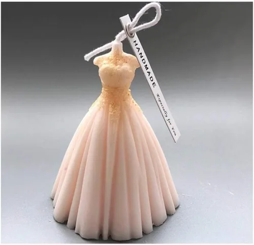 Vista 2 de 3D boda DIY vela molde silicona jabón molde arte arte yeso resina molde (15125-3)