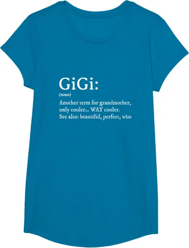 Vista 50 de Gigi Definition - Camiseta de regalo para abuela, cumpleaños y abuela, Negro