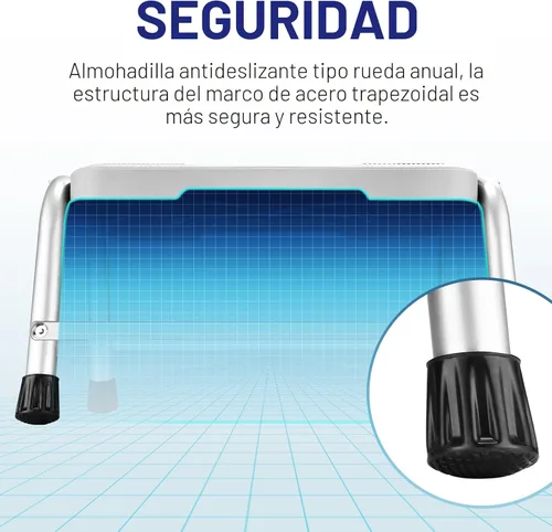 Vista 4 de Taburete escalonado, taburetes escalonados HBTower para adultos y niños con pies de goma antideslizantes, soporta hasta 600 libras, taburetes