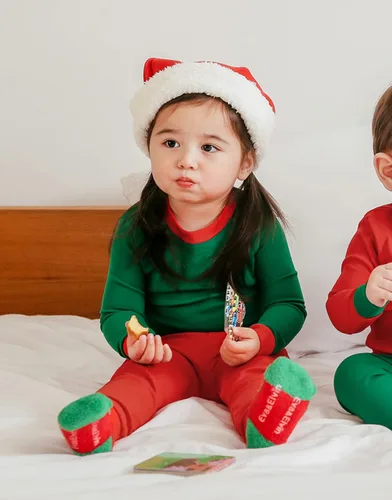 Vista 33 de VAENAIT BABY Infant Toddler Kids Adult Couple Family Matching Women Men Christmas Pjs Xmas Holiday Buffalo Plaid Pajama Set